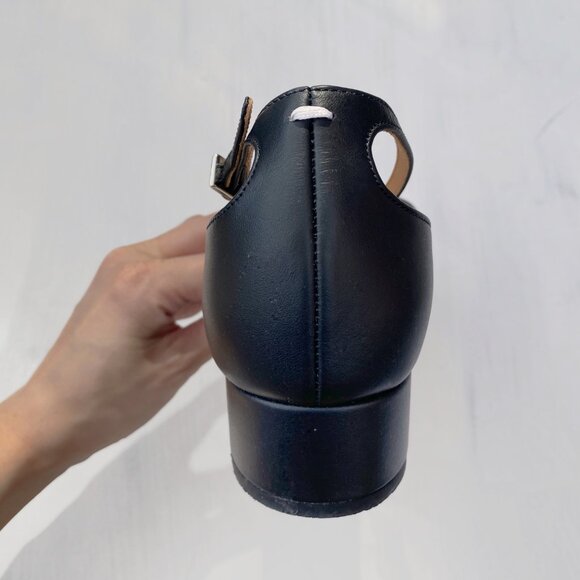 Maison Margiela Black Tabi Ankle Strap Heels - Picture 9 of 14